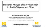 Economic Analysis of RSV Vaccination in Adults 50 years and Older
