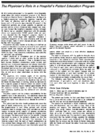 The physicians role in a hospitals patient education program