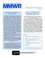 MMWR Morbidity and Mortality Weekly Report Vol 64 No 24 June 26 2015