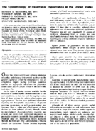 The Epidemiology Of Pacemaker Implantation In The US