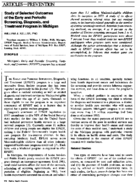 Study Of Selected Outcomes Of The Early And Periodic Screening Diagnosis And Treatment Program In Michigan