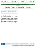 Erratum Volume 20 September 14 Release