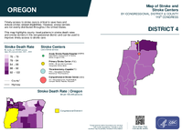 OR Congressional District 04 Stroke and Stroke Centers Map 119th Congress