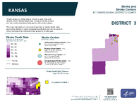 KS Congressional District 03 Stroke and Stroke Centers Map 118th Congress