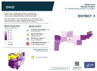 OH Congressional District 05 Stroke and Stroke Centers Map 118th Congress
