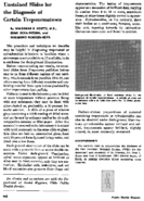 Unstained slides for the diagnosis of certain treponematoses