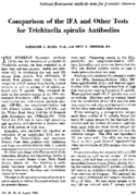 Comparison of the IFA and other tests for Trichinella spiralis antibodies
