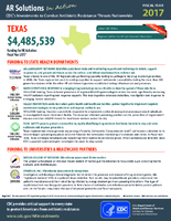 CDCs Investments to Combat Antibiotic Resistance Threats Nationwide Texas Fiscal Year 2017