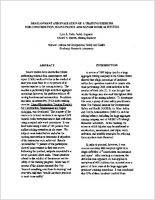Development and Evaluation of a Training Exercise for Construction Maintenance and Repair Work Activities