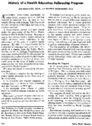History of a health education fellowship program