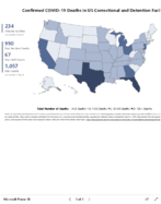 Confirmed COVID19 cases and deaths in US correctional and detention facilities by state Sep 13 2020