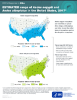 Estimated Range of Aedes albopictus and Aedes aegypti in the United States 2017 September 20 2017