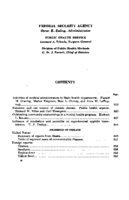 Public Health Reports  v 66 no 20  table of contents