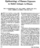 Epidemiology of human exposure to rabid animals in Illinois