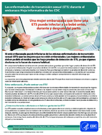 Las enfermedades de transmisin sexual ETS durante el embarazo Hoja informativa de los CDC