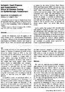 Ischemic heart disease and hypertension effect of disease coding on epidemiologic assessment