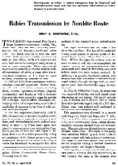 Rabies transmission by nonbite route