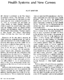 Health Systems And New Careers