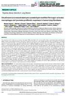 Citrullinated and MalondialdehydeAcetaldehydeModified Fibrinogen Activates Macrophages and Promotes Profibrotic Responses in Human Lung Fibroblasts
