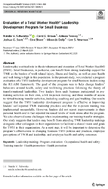 Evaluation of a Total Worker Health leadership development program for small business
