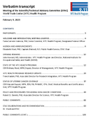 Verbatim transcript  meeting of the ScientificTechnical Advisory Committee STAC World Trade Center WTC Health Program Thursday February 9 2023