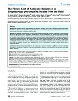 The Fitness Cost of Antibiotic Resistance in Streptococcus pneumoniae Insight from the Field