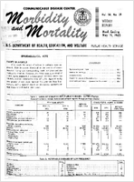 Morbidity and Mortality Weekly Report Vol 14 No 19 week ending May 15 1965