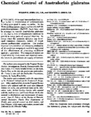 Chemical control of Australorbis glabratus