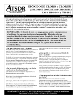 Dixido de cloro y clorito chlorine dioxide and chlorite  CAS 10049044 y 7758192