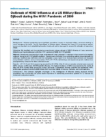 Outbreak of H3N2 Influenza at a US Military Base in Djibouti during the H1N1 Pandemic of 2009