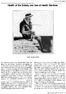 Health of the elderly and use of health services