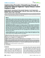 Implementing Preventive Chemotherapy through an Integrated National Neglected Tropical Disease Control Program in Mali