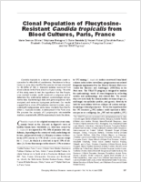 Clonal Population of FlucytosineResistant Candida tropicalis from Blood Cultures Paris France