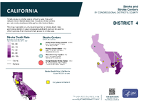 CA Congressional District 04 Stroke and Stroke Centers Map 118th Congress