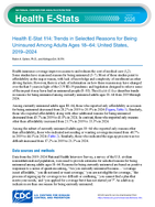Health EStat 114 Trends in Selected Reasons for Being Uninsured Among Adults Ages 1864 United States 20192024