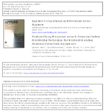 Postural sway measurements a potential safety monitoring technique for workers wearing personal protective equipment