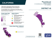 CA Congressional District 49 Stroke and Stroke Centers Map 119th Congress