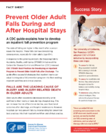 Preventing older adult falls after discharge