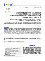 Associations Between Psychological Distress and Body Mass Index among Law Enforcement Officers The National Health Interview Survey 20042010