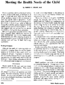 Meeting the health needs of the child