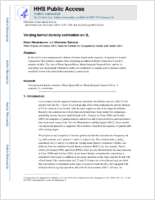 Varying kernel density estimation on 