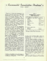 Recommended immunization procedures