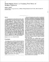 WorkPrinciple Model for Predicting Toxic Fumes of Nonideal Explosives