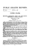 Public health reports  v 27 no 1 JANUARY 5 1912