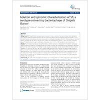 Isolation and genomic characterization of SfI a serotypeconverting bacteriophage of Shigella flexneri