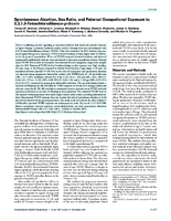 Spontaneous Abortion Sex Ratio and Paternal Occupational Exposure to 2378Tetrachlorodibenzopdioxin