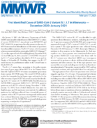 First Identified Cases of SARSCoV2 Variants B117 in Minnesota  December 2020January 2021
