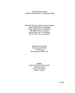 Health Services Research in Occupational Health