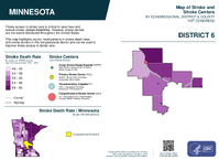 MN Congressional District 06 Stroke and Stroke Centers Map 119th Congress