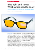 Blue Light and Sleep What Nurses Need to Know Strategic Interventions Can Improve Alertness and Sleep
